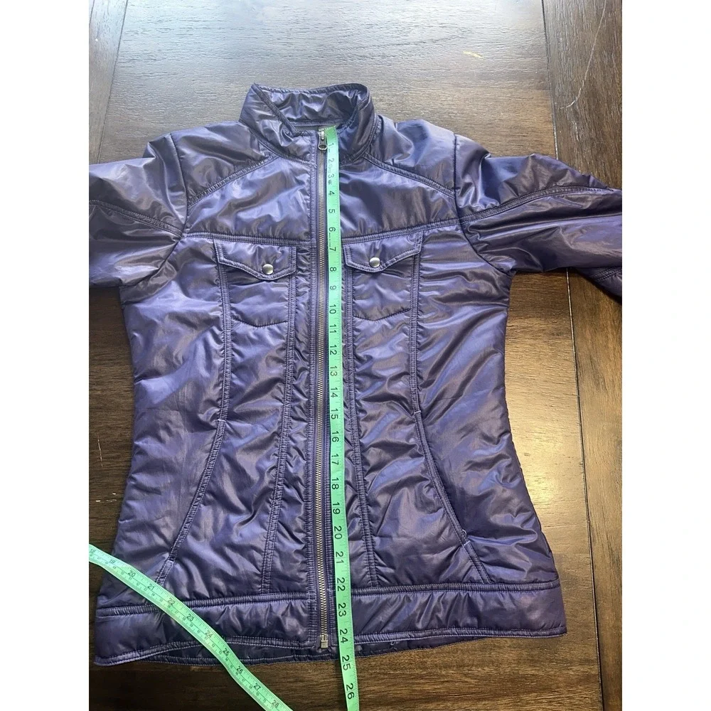 Kuhl Women's XS Pertex Tech Primaloft Full Zip Lightweight Jacket Coat Purple - Picture 10 of 10